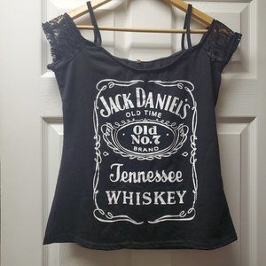 Women's Jack Daniels Top Black Size S